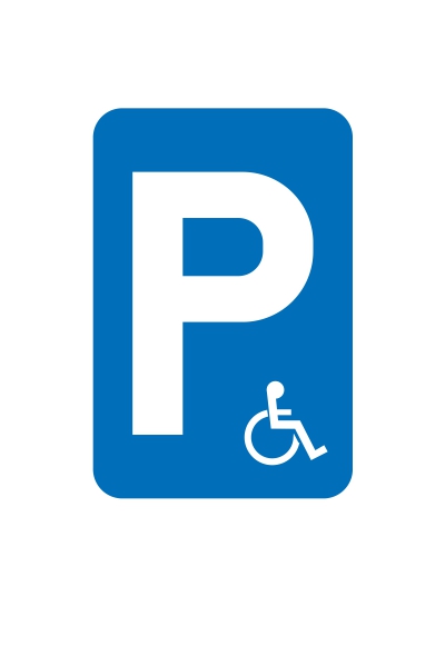 E9A Parkeren mindervaliden toegelaten