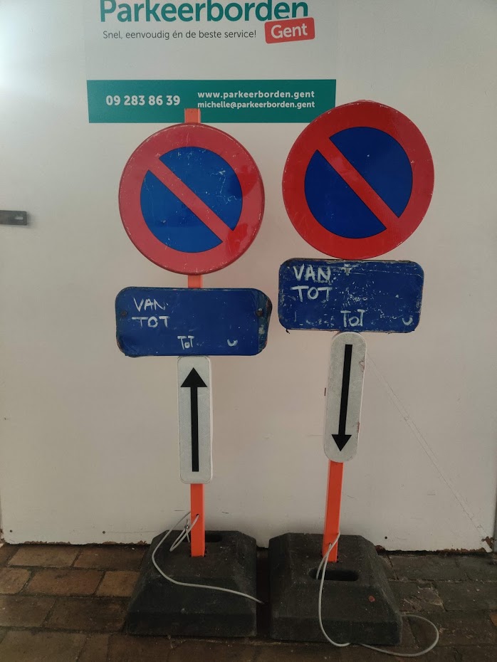 Tweedehands set E1 parkeerborden / Verboden parkeerborden kopen Gent